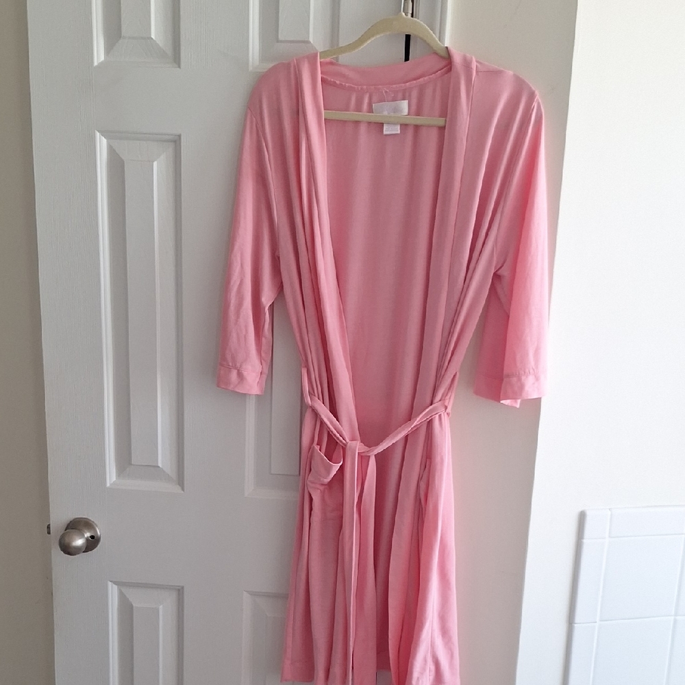 Pink Women's Robe, Size Small